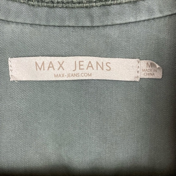 Max Jeans Olive Green Utility Draped Sleeveless Vest; Size M - Picture 4 of 14
